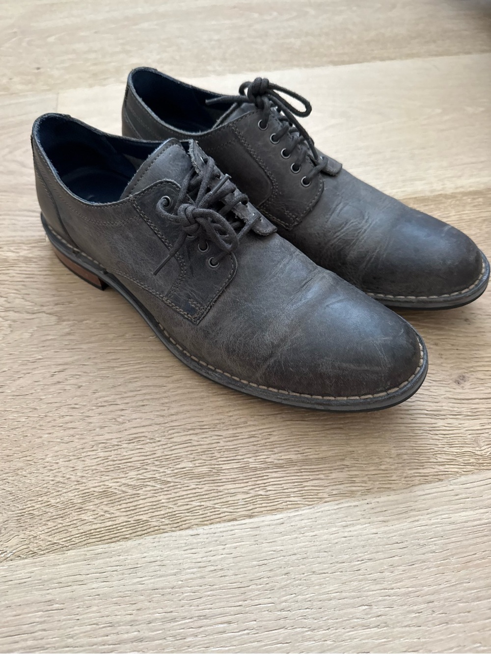Cole Haan Centre St Oxford Dark Gull Grey Leather 9.5